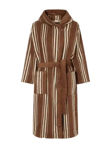Autumn Sonata Charlotte Striped Cotton-terry Robe | Thumbnail 1 Autumn Sonata Charlotte Striped Cotton-terry Robe | Thumbnail 1
