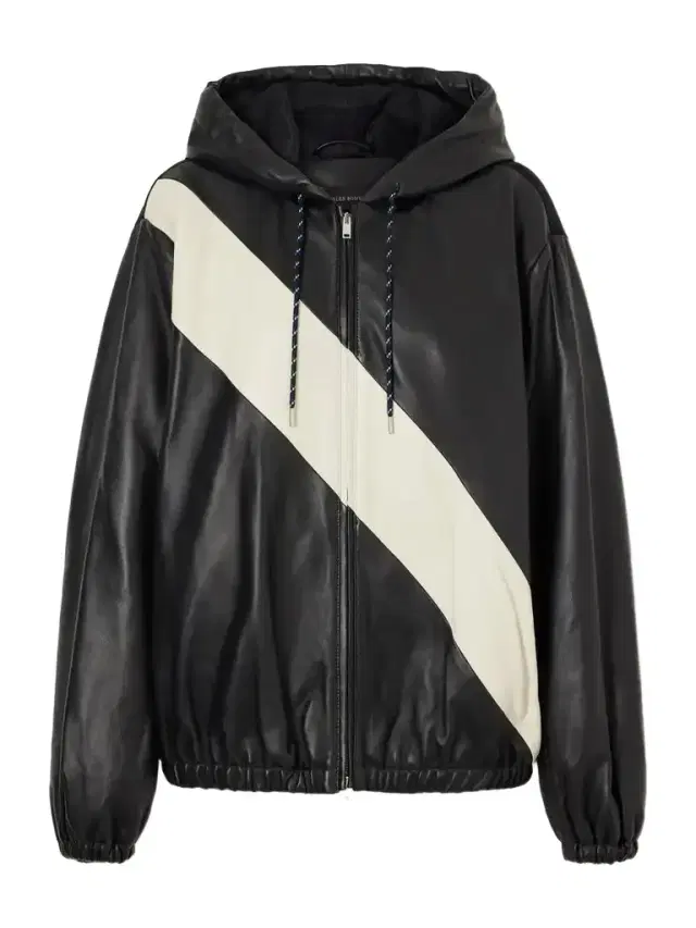 Wales Bonner Vista Striped Leather Jacket