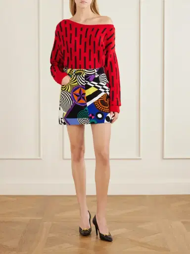 Versace Gianni Knitted Wool Sweater | Thumbnail 2 Versace Gianni Knitted Wool Sweater | Thumbnail 2
