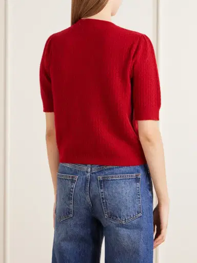 Frame The Gathered Honeycomb Cashmere Sweater | Thumbnail 3 Frame The Gathered Honeycomb Cashmere Sweater | Thumbnail 3
