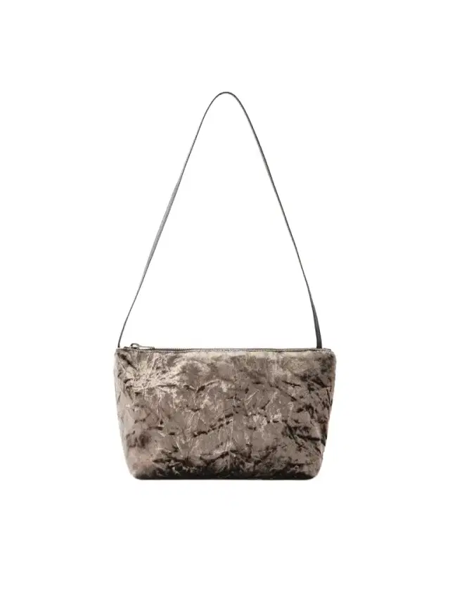 Valesque Corset Leather-trimmed Crushed Velvet Shoulder Bag