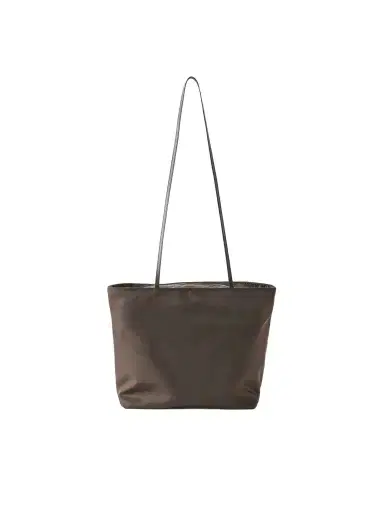Valesque Spaghetti Leather-trimmed Satin Shoulder Bag | Thumbnail 1