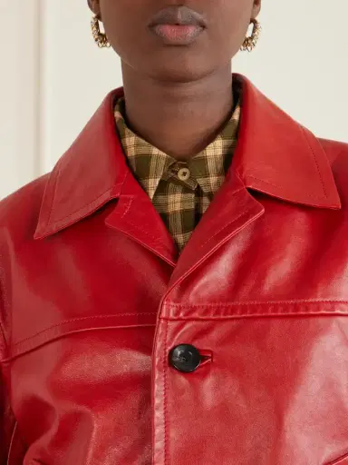 Wales Bonner Kamala Leather Biker Jacket | Thumbnail 5