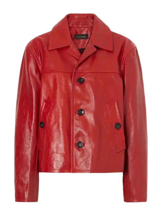 Wales Bonner Kamala Leather Biker Jacket
