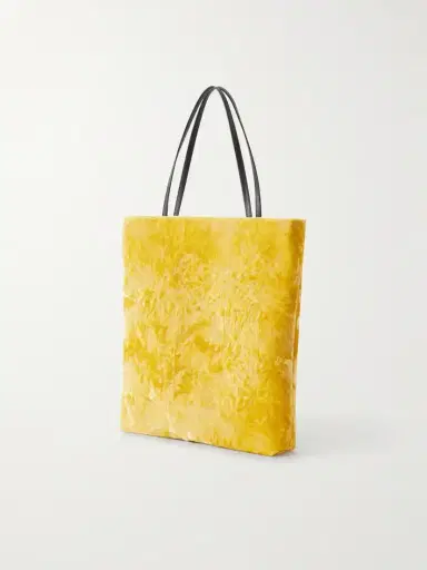 Valesque Thea Leather-trimmed Crushed-velvet Tote | Thumbnail 4 Valesque Thea Leather-trimmed Crushed-velvet Tote | Thumbnail 4