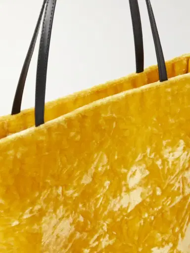 Valesque Thea Leather-trimmed Crushed-velvet Tote | Thumbnail 5 Valesque Thea Leather-trimmed Crushed-velvet Tote | Thumbnail 5
