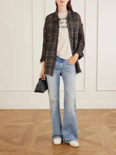 R13 Checked Cotton Reversible Shirt | Thumbnail 2 R13 Checked Cotton Reversible Shirt | Thumbnail 2
