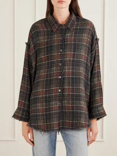 R13 Checked Cotton Reversible Shirt | Thumbnail 3 R13 Checked Cotton Reversible Shirt | Thumbnail 3