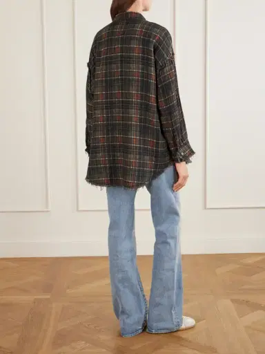 R13 Checked Cotton Reversible Shirt | Thumbnail 4 R13 Checked Cotton Reversible Shirt | Thumbnail 4