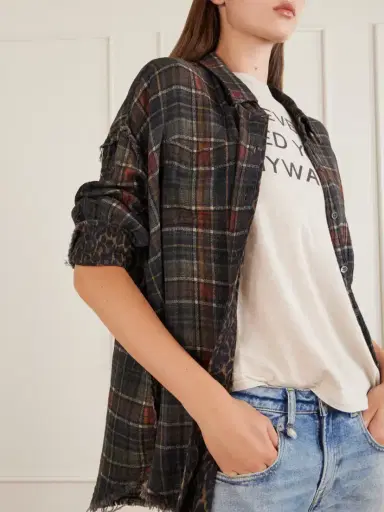 R13 Checked Cotton Reversible Shirt | Thumbnail 5 R13 Checked Cotton Reversible Shirt | Thumbnail 5