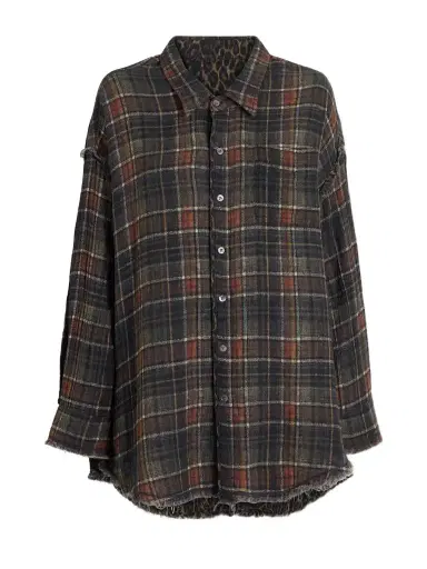 R13 Checked Cotton Reversible Shirt | Thumbnail 1 R13 Checked Cotton Reversible Shirt | Thumbnail 1