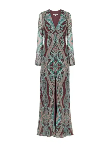 Veronica Beard Daciana Printed Silk-georgette Maxi-dress | Thumbnail 1