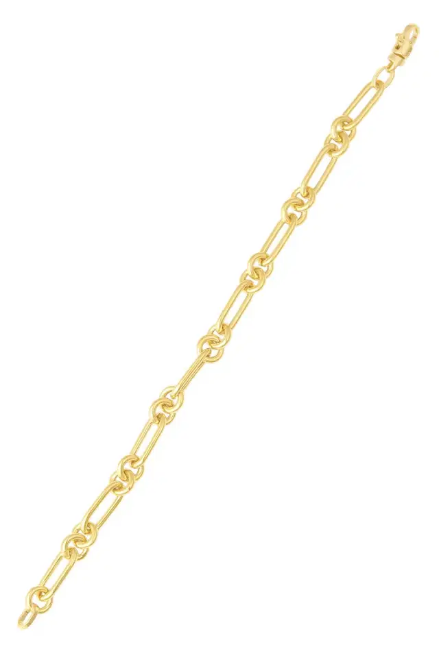 SARA WEINSTOCK Paperclip Charm Chain Bracelet