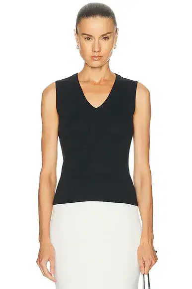 LESET Nando Sleeveless V-Neck Tank Top