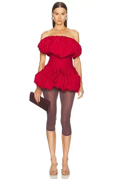 Strapless Bubble Mini Dress