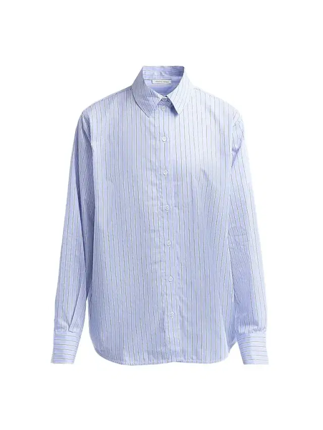 ANINE BING Women's Essie Striped Cotton Button-Front Shirt - Washed Blue
