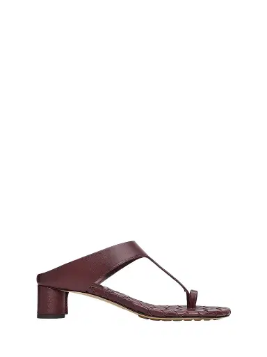 Bottega Veneta Women's Livia 40MM Leather Sandals - Deep Mahogany - Size 11 | Thumbnail 1 Bottega Veneta Women's Livia 40MM Leather Sandals - Deep Mahogany - Size 11 | Thumbnail 1