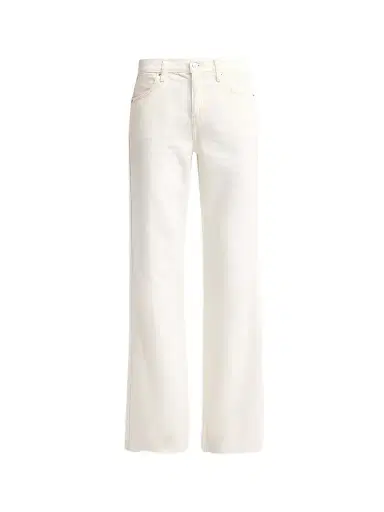 RE/DONE Women's The Californian Mid-Rise Wide-Leg Jeans - Crema - Size 32 | Thumbnail 1