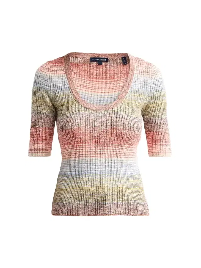 Veronica Beard Women's Archibald Gradient Sweater - Orange Mustard Multi