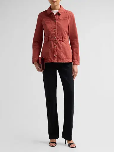 Veronica Beard Women's Anzu Cotton Jacket | Thumbnail 2 Veronica Beard Women's Anzu Cotton Jacket | Thumbnail 2