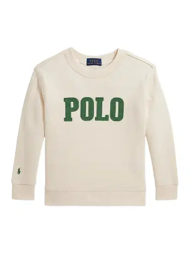 Polo Ralph Lauren Little Boy's & Boy's & Boy's Logo Embroidered Fleece Sweatshirt - Estate Cream | Thumbnail 1