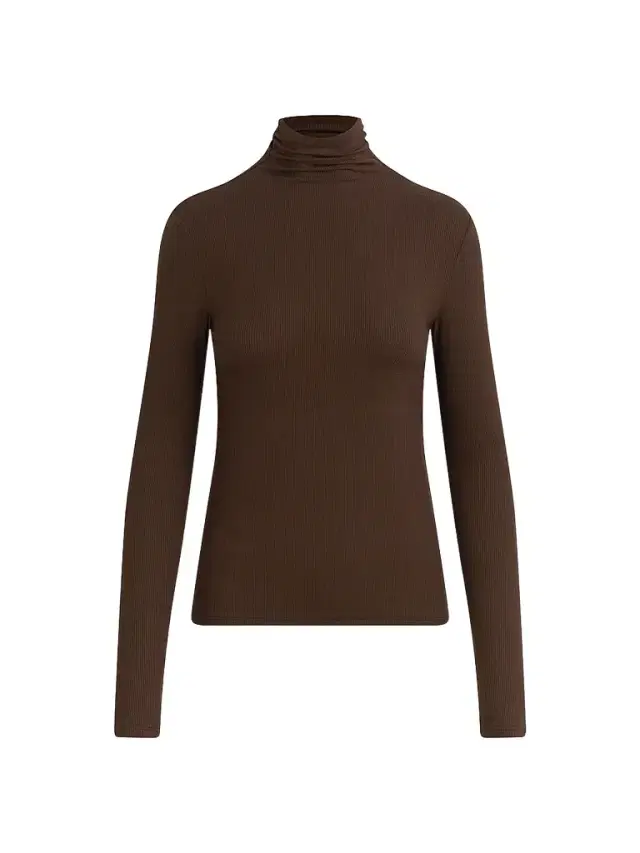 Joe's Jeans Women's The Tony Long-Sleeve Top - Dark Chocolate