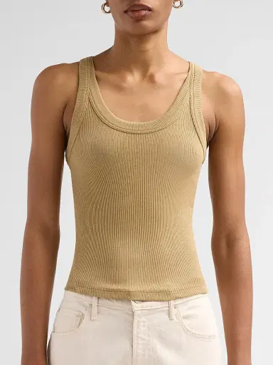 rag & bone Women's The Essential Rib Tank - Toffee - Size XL | Thumbnail 5