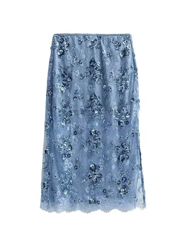 Cami NYC Women's Aylin Sequined Lace Midi-Skirt - Mist | Thumbnail 1