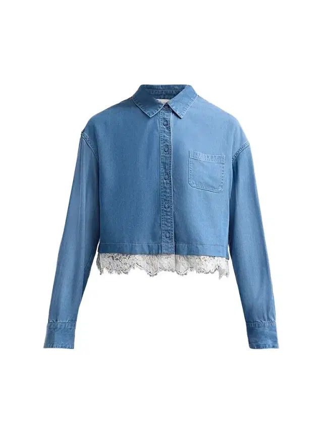 Cami NYC Women's Garance Cropped Shirt - Light Wash