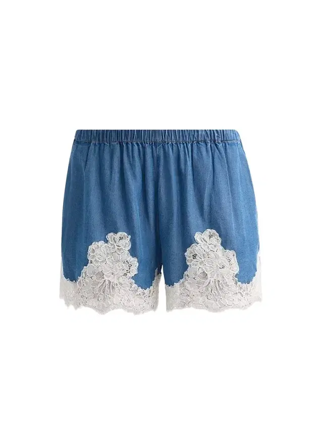 Cami NYC Women's Alona Lace-Trim Shorts - Light Wash