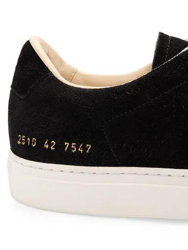 Common Projects Men's Achilles Sport Suede Low-Top Sneakers - Black | Thumbnail 3 Common Projects Men's Achilles Sport Suede Low-Top Sneakers - Black | Thumbnail 3