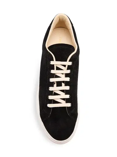 Common Projects Men's Achilles Sport Suede Low-Top Sneakers - Black | Thumbnail 4 Common Projects Men's Achilles Sport Suede Low-Top Sneakers - Black | Thumbnail 4