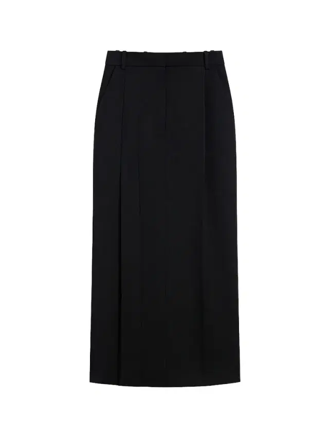 Women's Slashed Midi Skirt in Wool