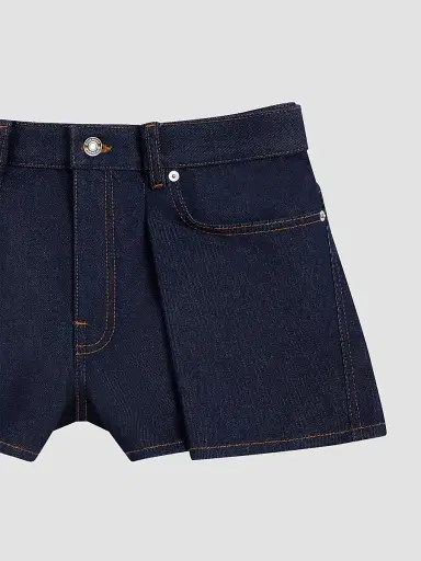 Givenchy Women's Pinch Shorts in Raw Denim | Thumbnail 4
