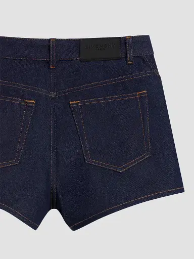 Givenchy Women's Pinch Shorts in Raw Denim | Thumbnail 5