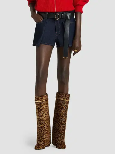 Givenchy Women's Pinch Shorts in Raw Denim | Thumbnail 6