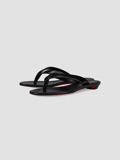 Christian Louboutin Women's Miss Z Thong Sandals - Black | Thumbnail 2