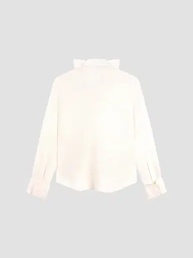 Givenchy Women's Shirt in Silk with Deconstructed Collar | Thumbnail 3