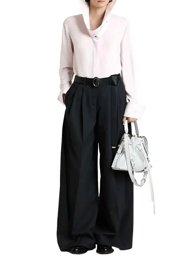 Givenchy Women's Shirt in Silk with Deconstructed Collar