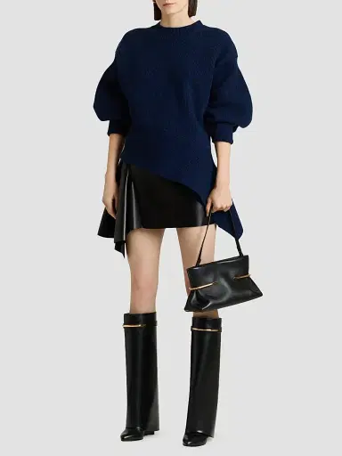 Givenchy Women's Asymmetric Sweater in Wool and Cashmere | Thumbnail 2