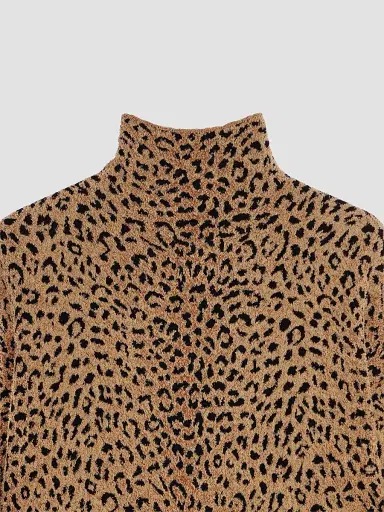 Givenchy Women's Mini Dress in Leopard Jacquard - Brown - Size XS | Thumbnail 4