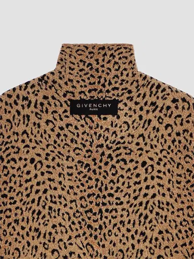 Givenchy Women's Mini Dress in Leopard Jacquard - Brown - Size XS | Thumbnail 5