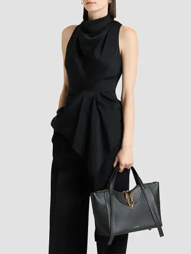 Givenchy Women's Draped Top in Crepe Satin | Thumbnail 7 Givenchy Women's Draped Top in Crepe Satin | Thumbnail 7