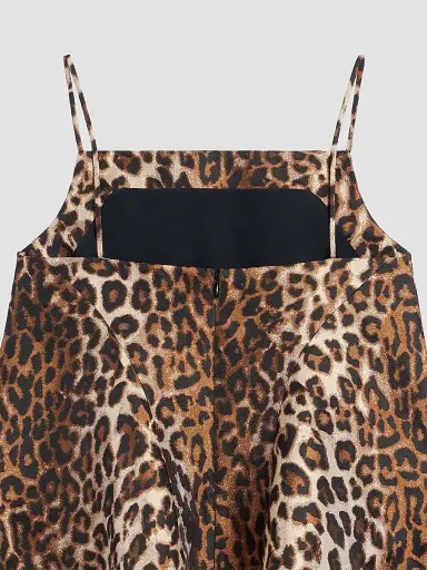 Givenchy Women's Sliced Top in Leopard Jacquard - Brown - Size 8 | Thumbnail 5