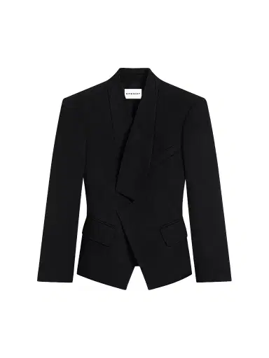 Givenchy Women's Reverse Lapel Blazer in wool | Thumbnail 1 Givenchy Women's Reverse Lapel Blazer in wool | Thumbnail 1