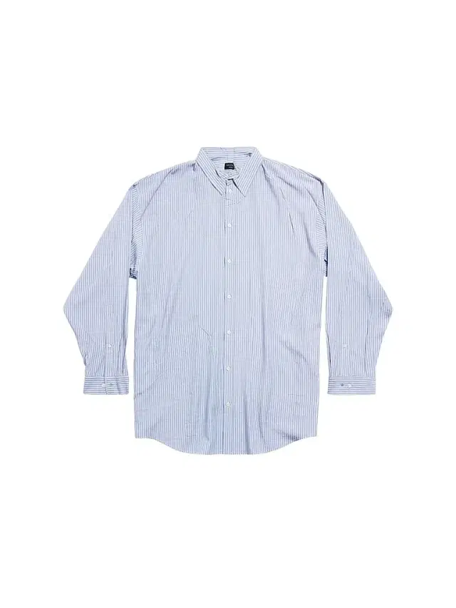 Balenciaga Men's Fluid Shirt - Blue White