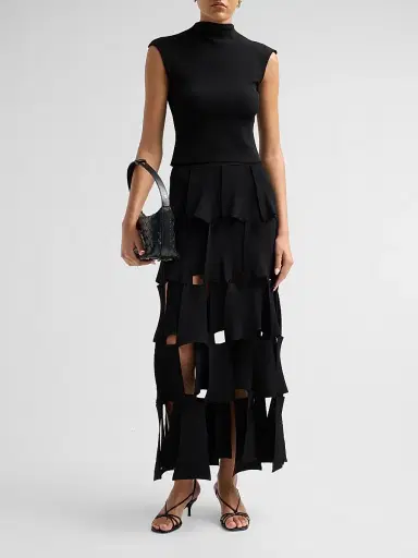 A.W.A.K.E. MODE Women's Knit Sleeveless Top - Black - Size XL | Thumbnail 2