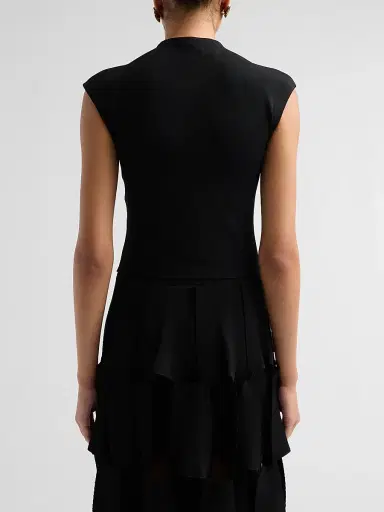 A.W.A.K.E. MODE Women's Knit Sleeveless Top - Black - Size XL | Thumbnail 3
