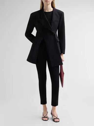 A.W.A.K.E. MODE Women's Asymmetric Volume-Contrast Jacket | Thumbnail 2 A.W.A.K.E. MODE Women's Asymmetric Volume-Contrast Jacket | Thumbnail 2