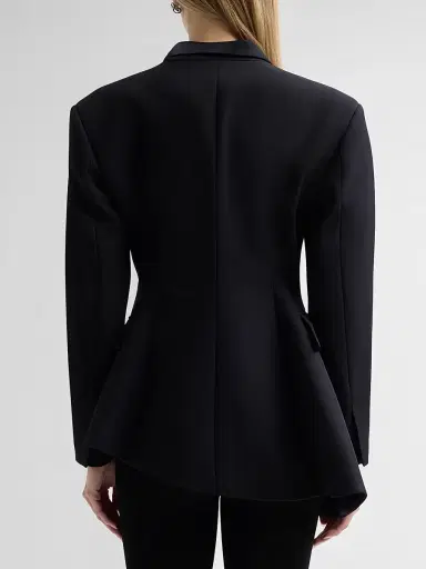 A.W.A.K.E. MODE Women's Asymmetric Volume-Contrast Jacket | Thumbnail 3 A.W.A.K.E. MODE Women's Asymmetric Volume-Contrast Jacket | Thumbnail 3